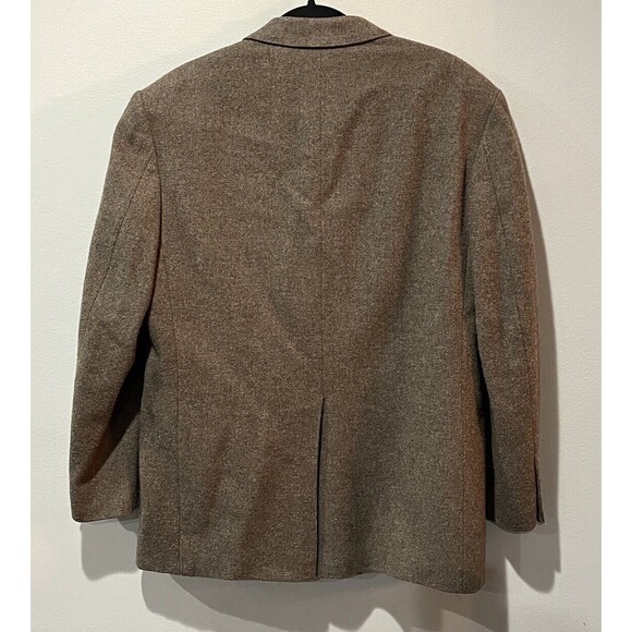 Lands End Blazer Men’s 41 R Brown Wool Lambswool Sport Coat Two Button Academia - Picture 2 of 10